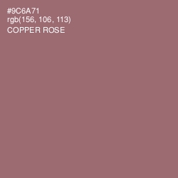 #9C6A71 - Copper Rose Color Image